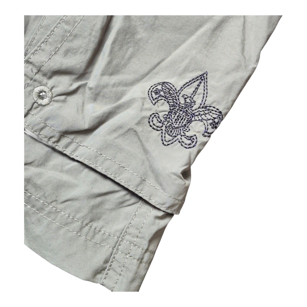 Boy Scouts of America Mens Small Centennial Uniform Cargo Shorts Green Nylon BSA - Picture 3 of 5